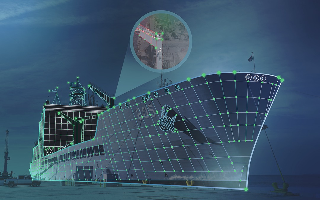 Professional offshore engineering team working on marine solutions